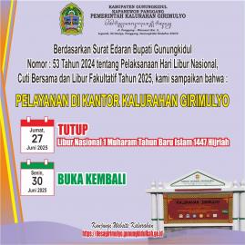 Pengumuman Libur