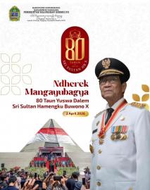 Sugeng ambal warsa Bapak Gubernur DIY 