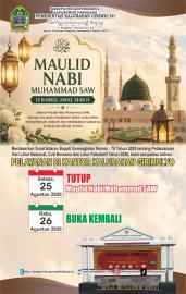 pengumuman libur pelayanan